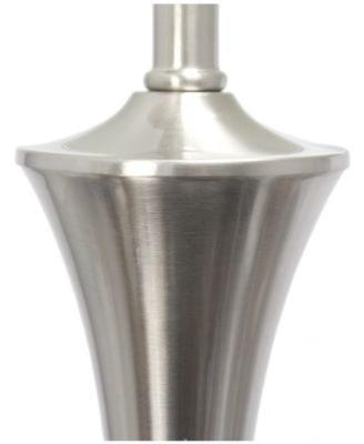 Elegant Designs Tapered 3 Pack Lamp Set 2 Table Lamps, 1 Floor Lamp with White Shades