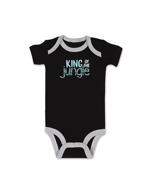 The Peanutshell Baby Boy Safari Story King Of Jungle Shirt And