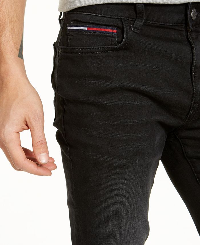 Tommy Hilfiger Men's Slim-Fit Stretch Knit Black Fade Jeans - Macy's