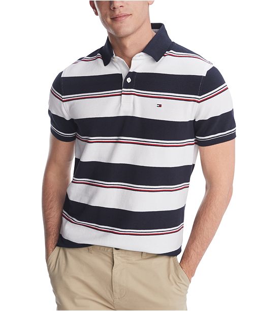 Tommy Hilfiger Men's Morrison Stripe Polo Shirt, Created for Macy's ...