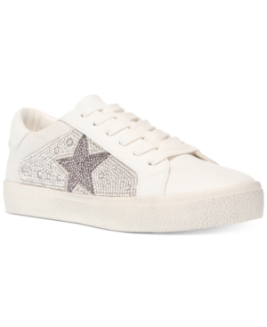 UPC 194068530910 product image for Steve Madden Women's Philip Rhinestone Lace-Up Sneakers | upcitemdb.com