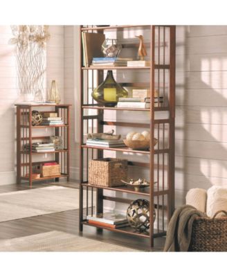 3-Shelf Folding Stackable 27.5" Wide Bookcase