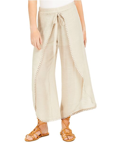 Bcx Juniors Tie Front Gauze Pants Reviews Leggings Pants