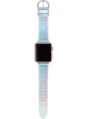 kate spade new york Women's Scalloped Iridescent Silicone Apple Watch Strap 38mm/40mm