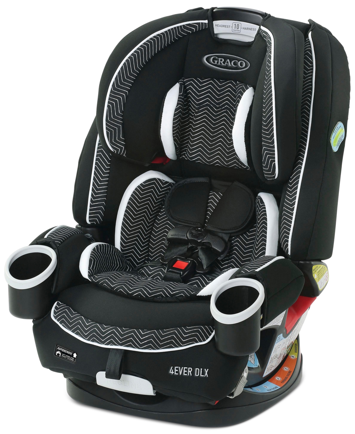Graco 4ever Dlx 4-in-1 Car Seat In Zagg,black