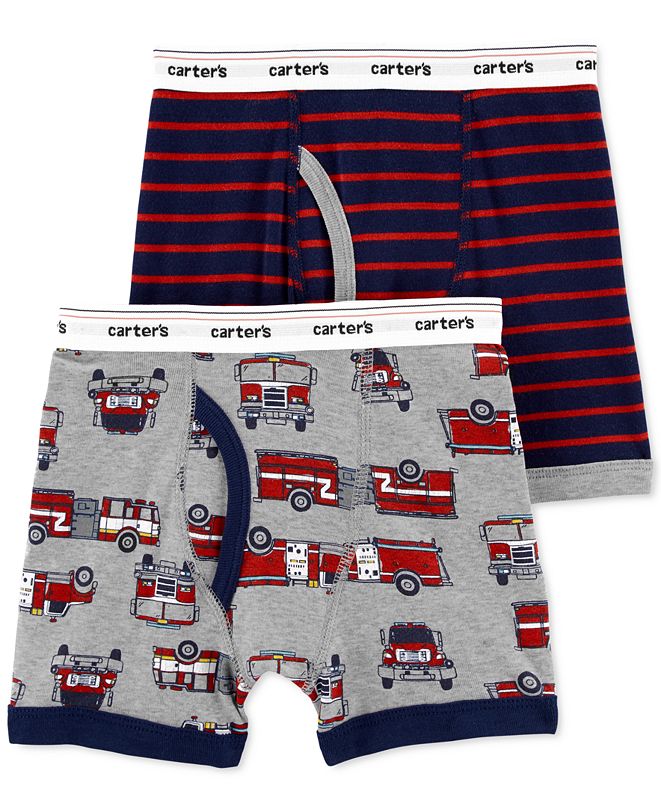 Carter's Boys 2Pk. Cotton Printed Boxer Briefs & Reviews Underwear