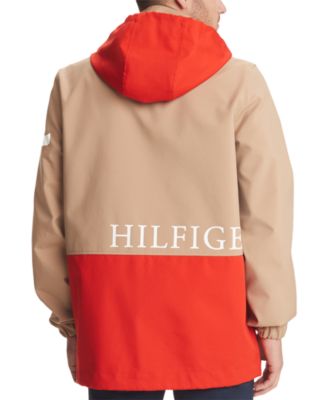 tommy hilfiger colour blocked parka