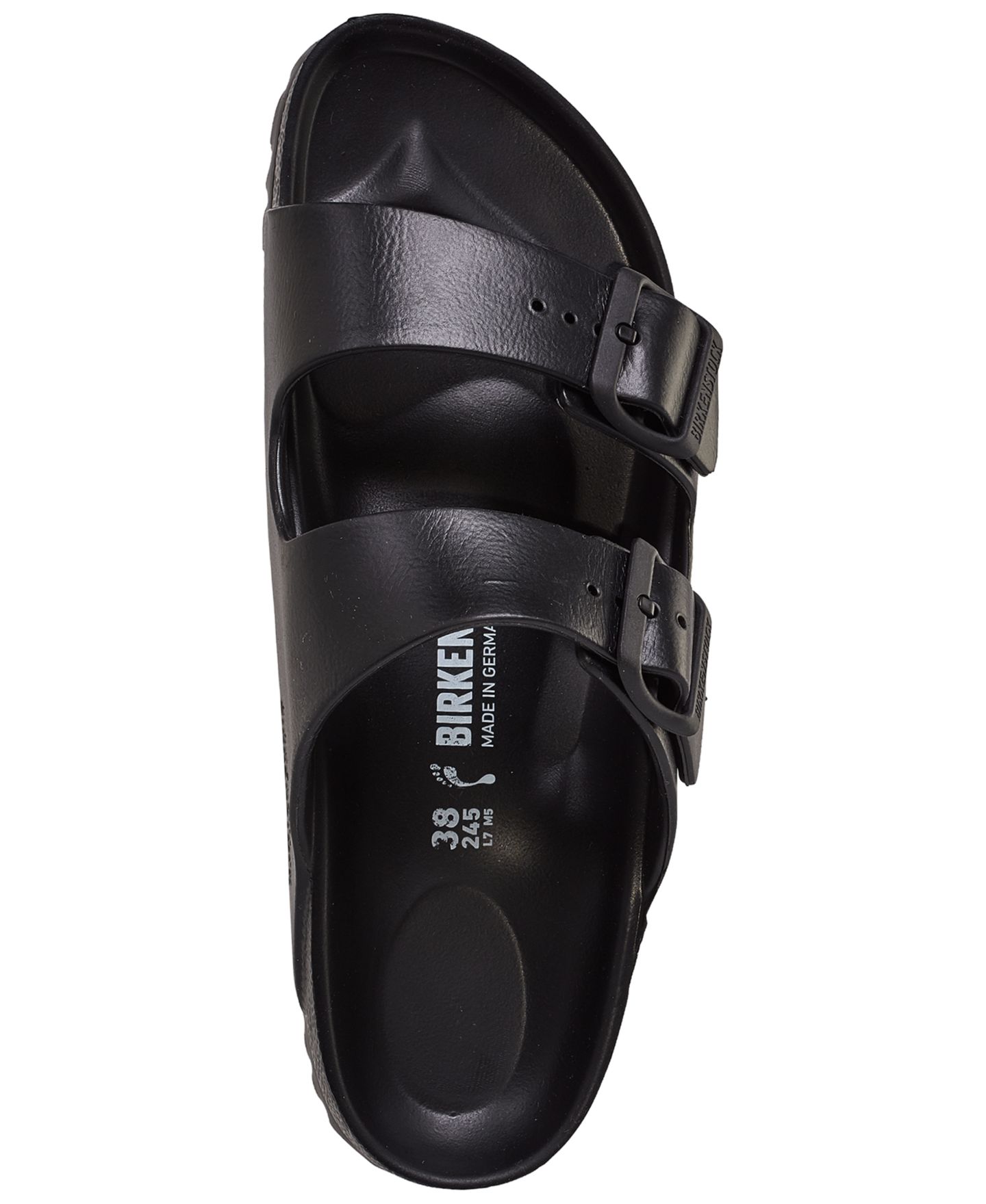 Женские сандалии Birkenstock Arizona Essentials EVA Two-Strap, цвет: Чёрный — фото 5