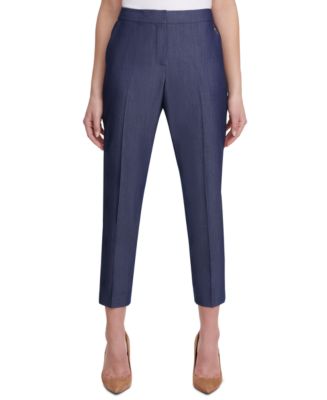 Tommy Hilfiger Women's Sloane Ankle Pants Blue Size 14