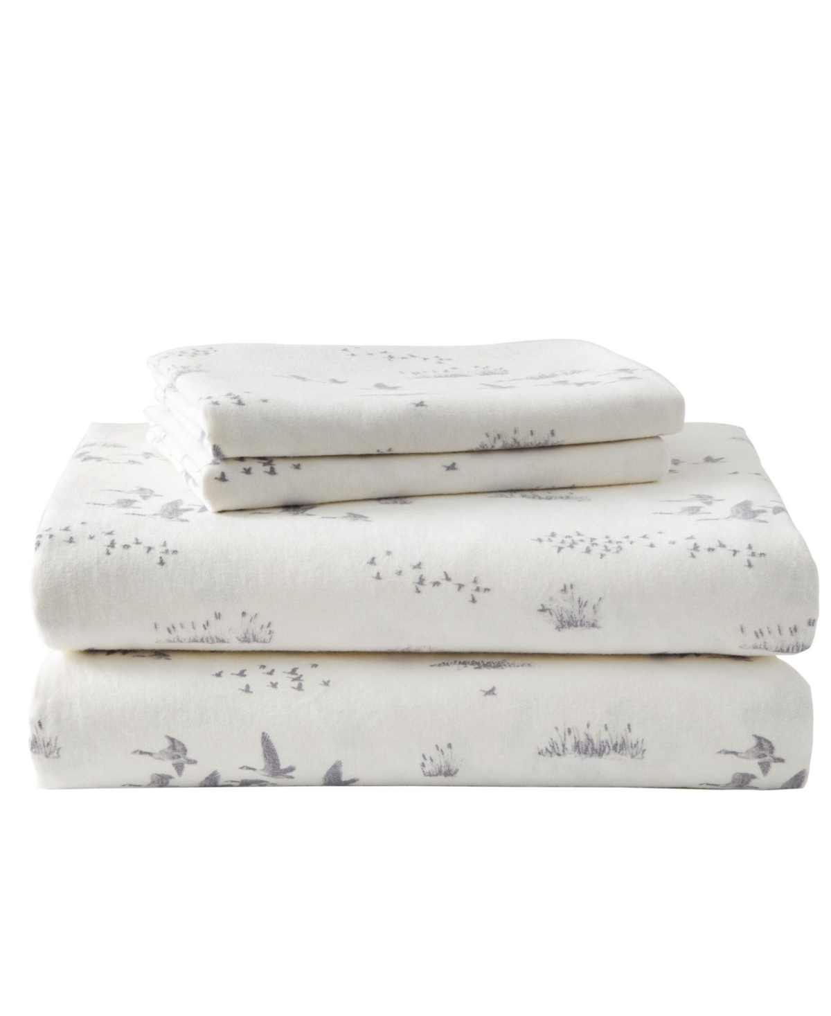 Eddie Bauer Printed Cotton Flannel 3-pc. Sheet Set, Twin In Geese Meadow