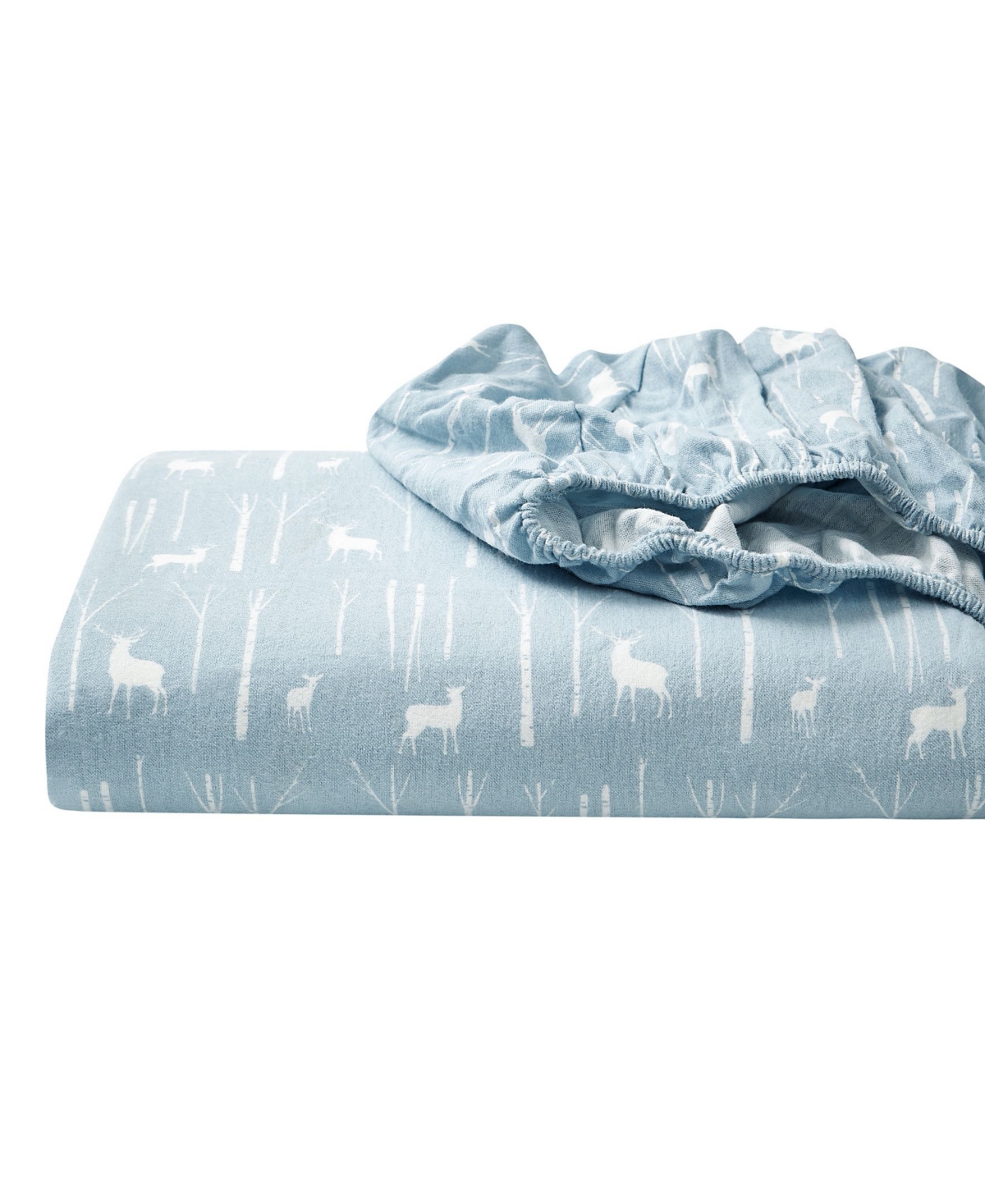 Eddie Bauer Printed Cotton Flannel 4-pc. Sheet Set, King In Birch Forest