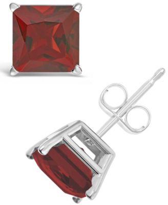 macys garnet earrings