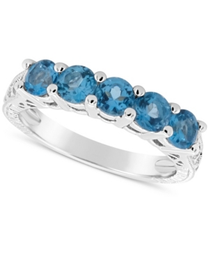 image of Swiss Blue Topaz (1-1/2 ct. t.w.) Ring in Sterling Silver (Also Available in Other Birthstones)