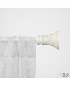 Chaps Home Flute Window Curtain Rod and Finial Set