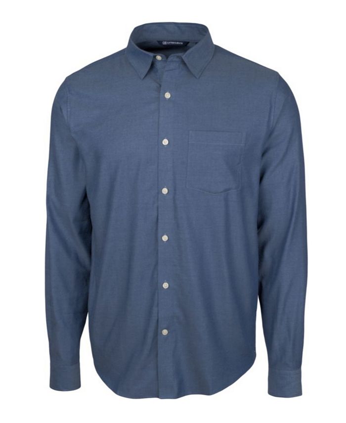 Cutter & Buck Men's Windward Twill Long Sleeve Shirt - Macy's