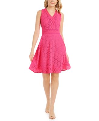 macys pink dresses