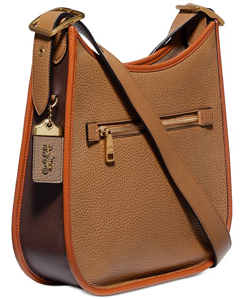 COACH Colorblock Emery Leather Crossbody & Reviews - Handbags & Accessories - Macy&#39;s