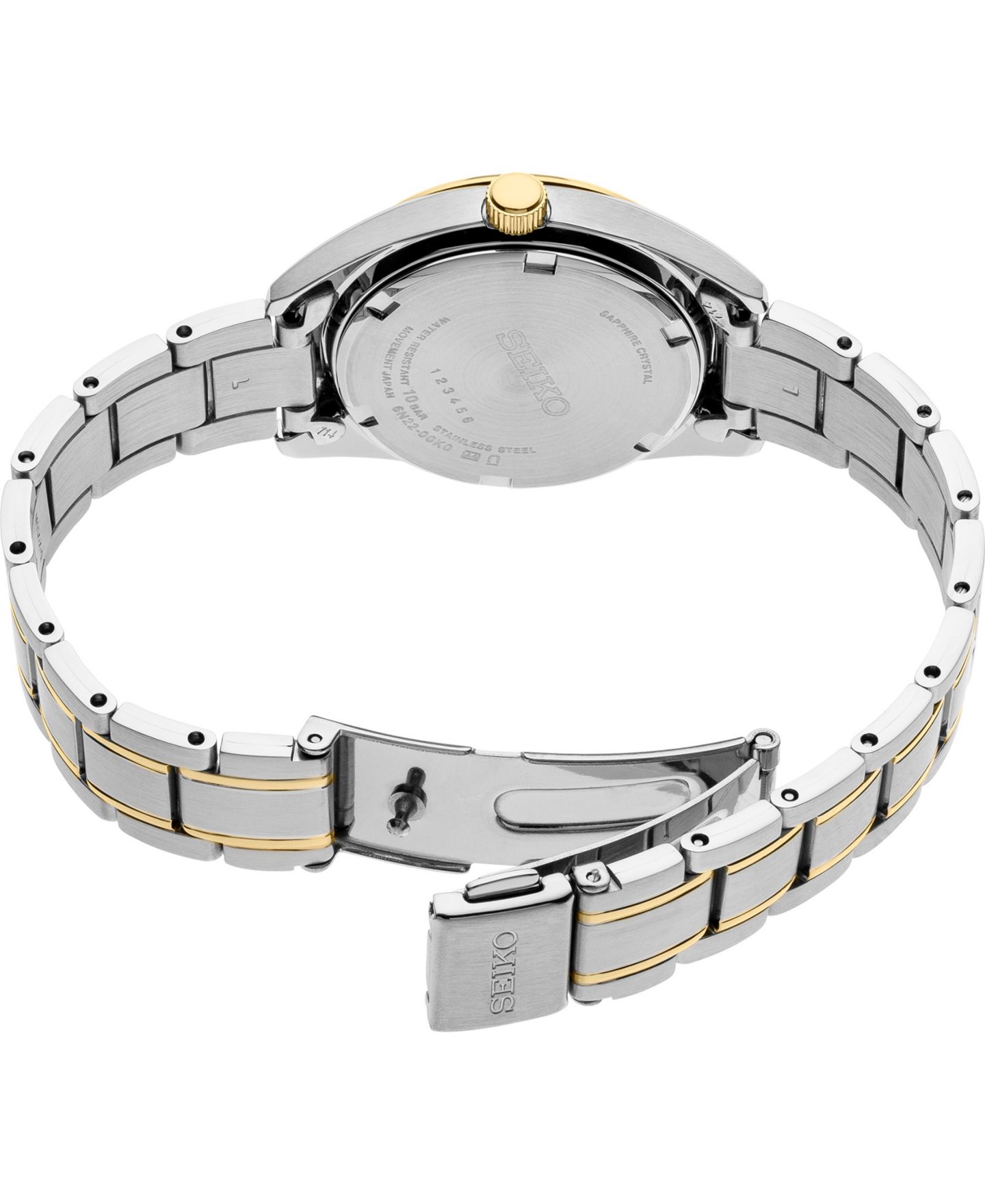Женские часы Seiko Essentials Two-Tone Stainless Steel Bracelet Watch 29.8mm — фото 3
