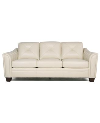 Jaira Tufted Leather Sofa