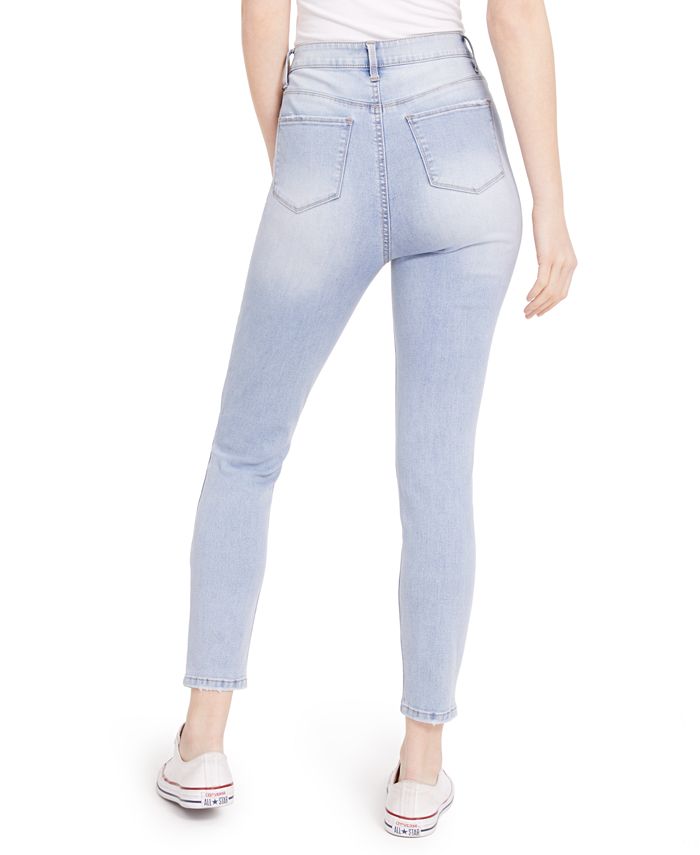 Vanilla Star Juniors Mid Rise Cuffed Jean Short Blue Size 11