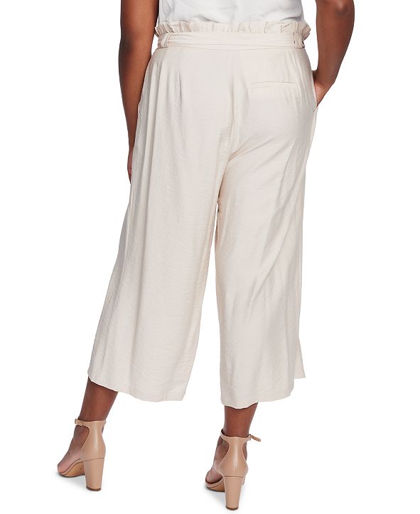 CeCe Plus Size Belted Cropped Pants & Reviews - Pants & Leggings - Plus ...