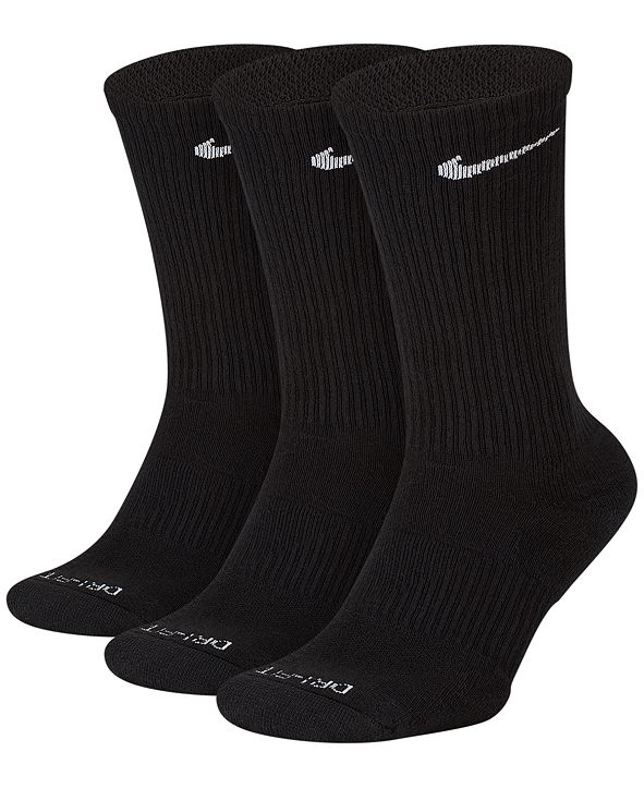 Nike Men's Socks, 3 Pair Pack Dri Fit Crew & Reviews Underwear