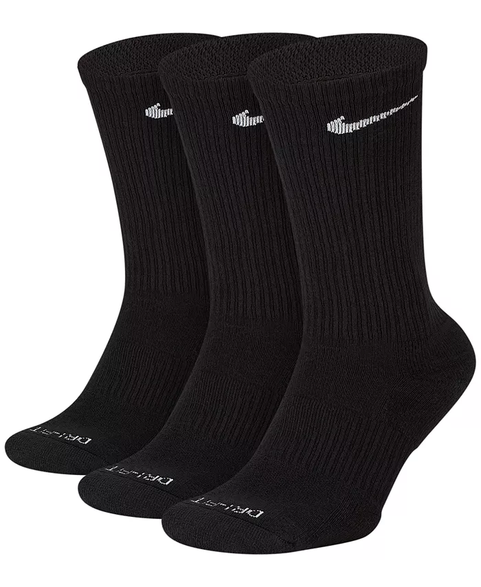 Everyday Plus Cushioned Training Crew Socks 3 Pairs, Valentine Gifts for Him, happy vday
