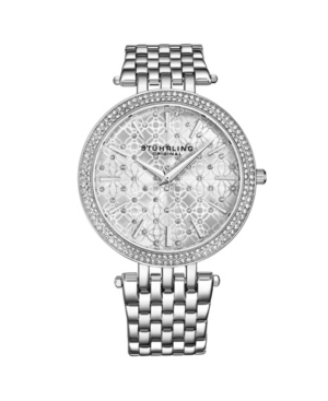 image of Stuhrling Women-s Silver Tone Stainless Steel Bracelet Watch 39mm