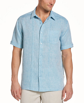 Cubavera Men's Linen Pintuck Shirt - Macy's