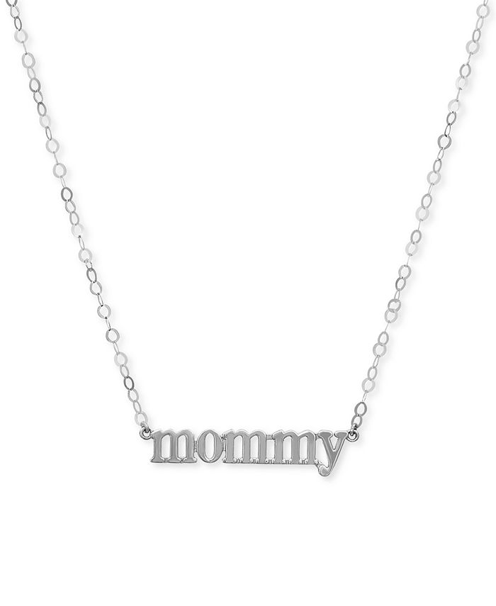 Giani Bernini - Mommy 18" Pendant Necklace in Sterling Silver, 18k Yellow Gold over Silver or18k Rose Gold over Silver