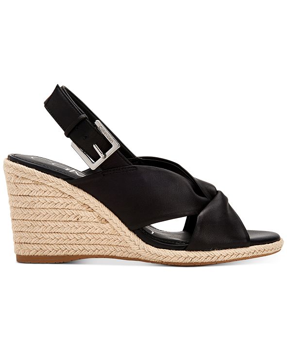 Calvin Klein Women's Brennah Wedge Sandals & Reviews - Sandals & Flip ...