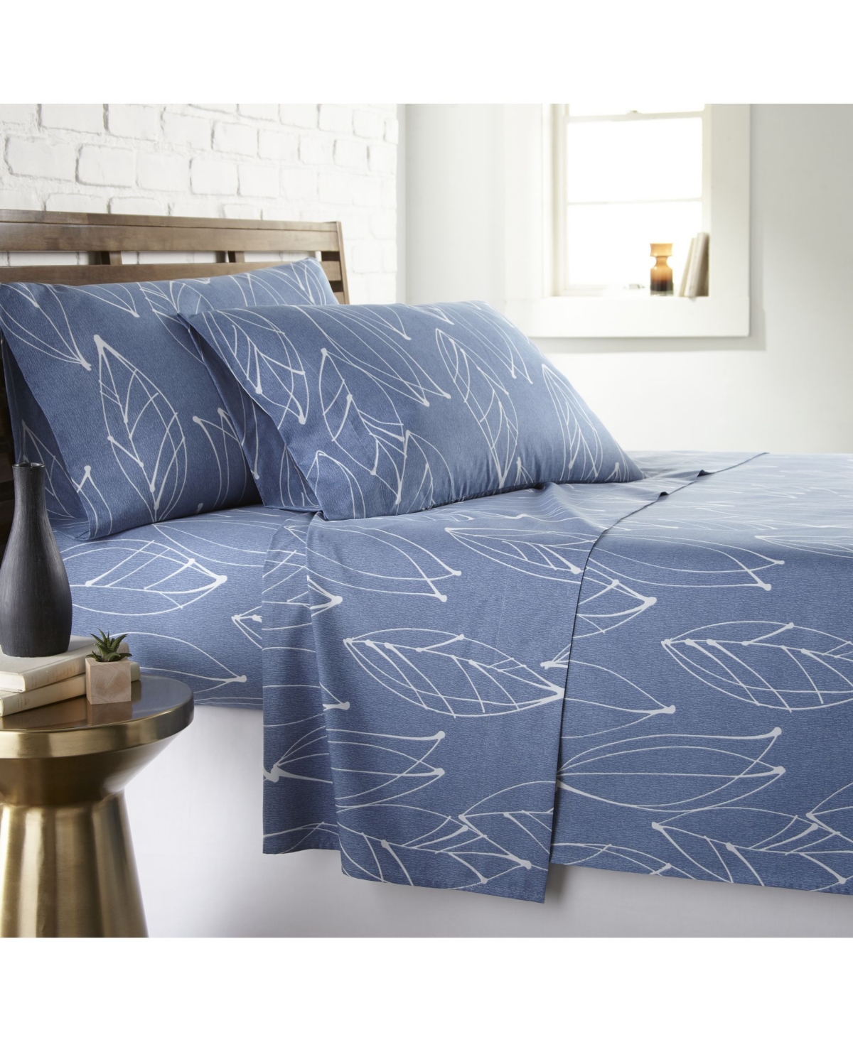 Southshore Fine Linens Modern Foliage Ultra Soft 4-Pc. Sheet Set