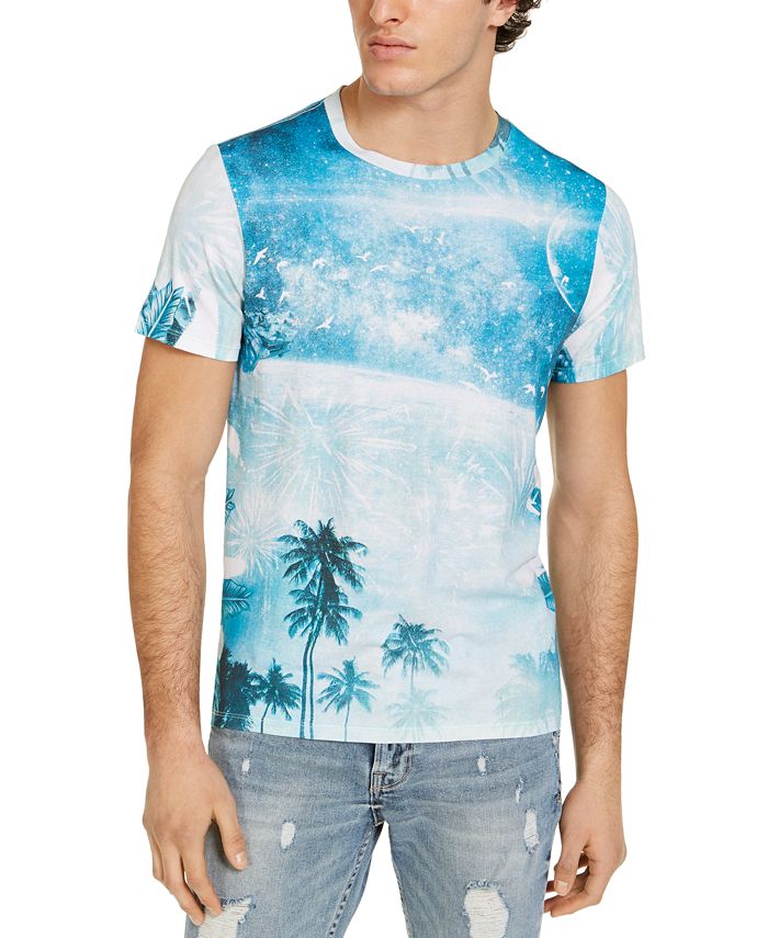 GUESS Men's Beach Scenery T-Shirt - Macy's