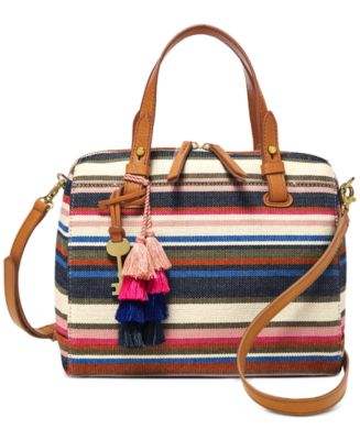 Fossil rachel satchel blue multi online