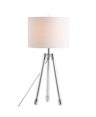 Wyman 30.5" Surveyor's Tripod Crystal, Led Table Lamp