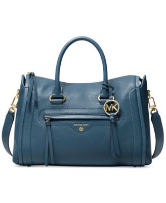 michael kors leather satchel