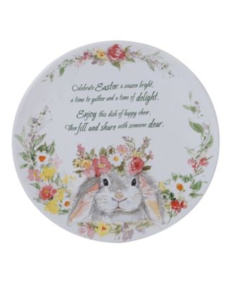 Sweet Bunny Round Pass Along Plate