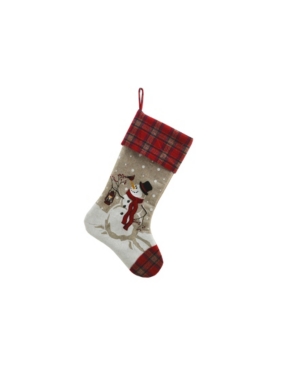 Manor Luxe Snowman Lantern Light up Christmas Stocking
