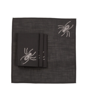 Manor Luxe Halloween Spider Web Napkins - Set of 4