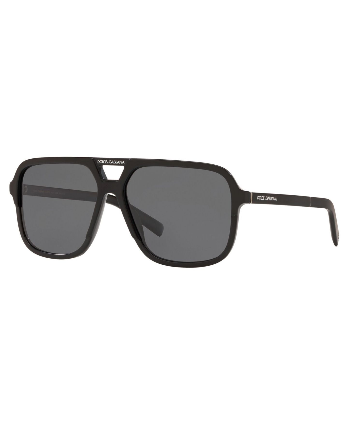 Женские солнцезащитные очки Dolce&Gabbana Polarized Sunglasses, DG4354 58, цвет: Чёрный / Серый — фото 1