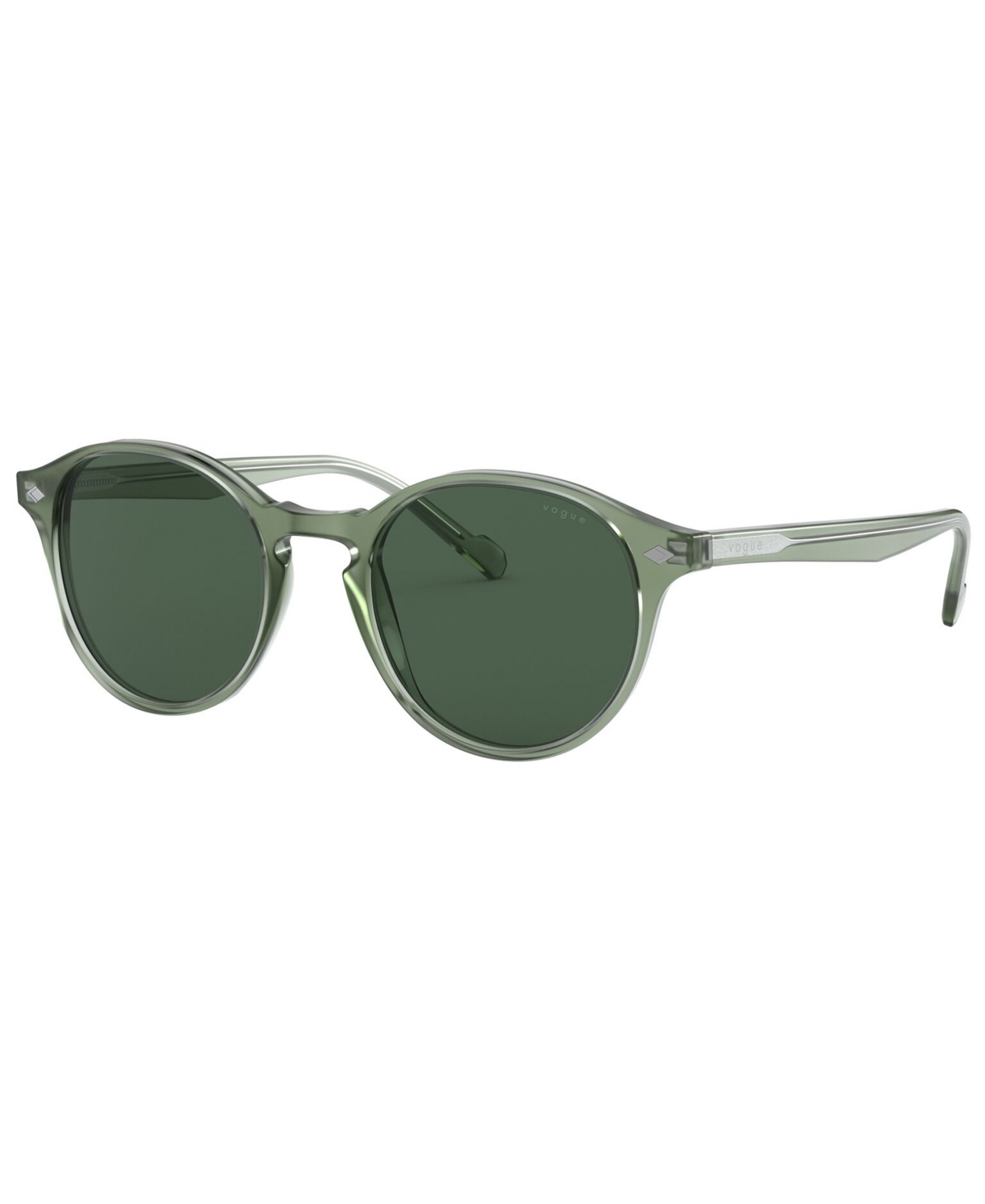 Vogue Eyewear Sunglasses, Vo5327s 48 In Transparent Grey,dark Green