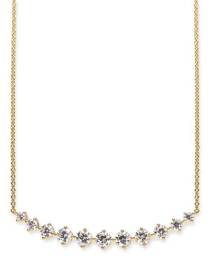 image of Eliot Danori 18k Gold-Plated Crystal Collar Necklace, 17