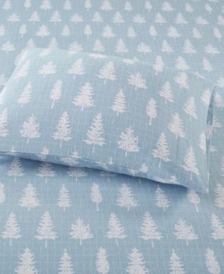 Novelty Printed Cotton Flannel 4-Pc. Sheet Set, Full