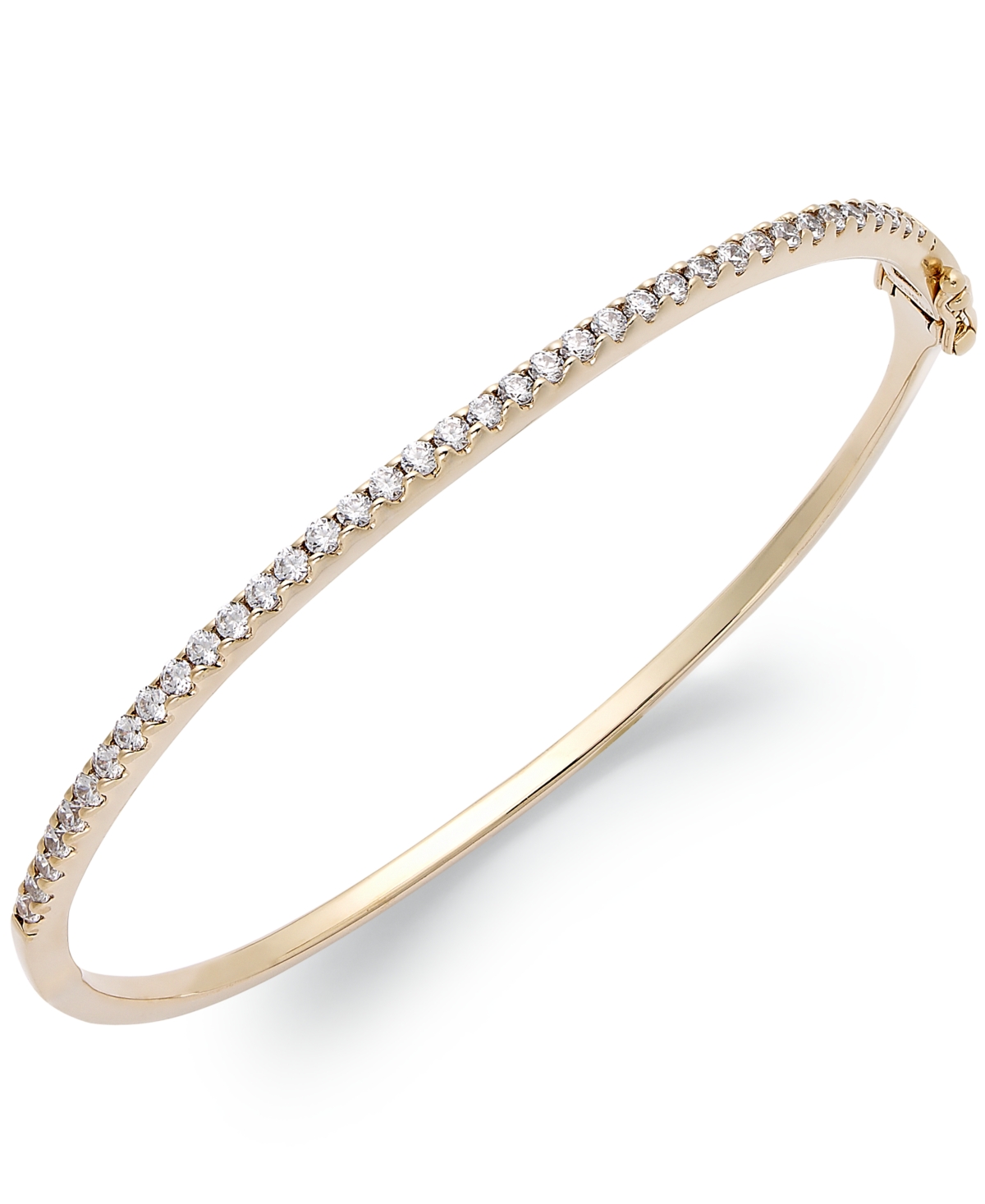 Arabella Sterling Silver Cubic Zirconia Bangle Bracelet (1-3/4 ct. t.w.) (Also available in 14k Gold over Sterling Silver)