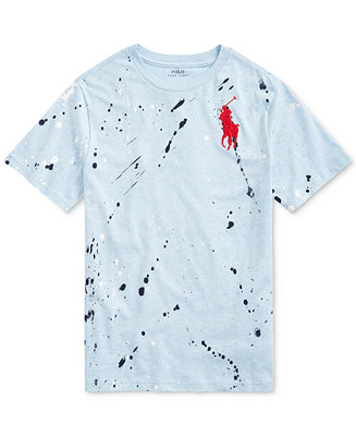 Polo Ralph Lauren Big Boys Paint-Splatter Cotton T-Shirt & Reviews 