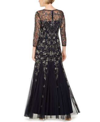 Adrianna Papell Women's Embellished Godet Dress - Special Occasion & Party Dress