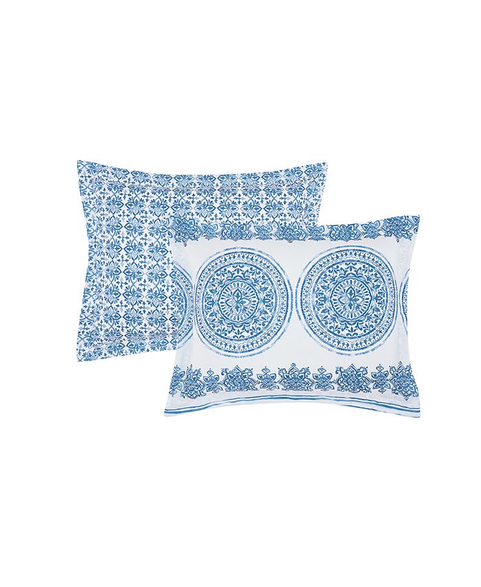 Pem America Blue Medallion 3 Piece Comforter Sets Macy's