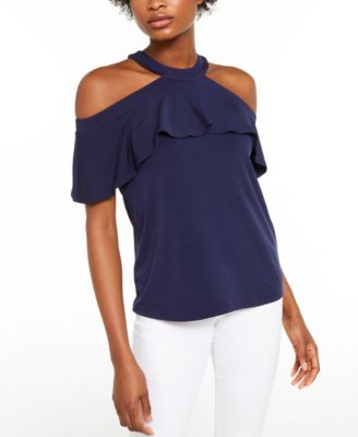 michael kors flounce top