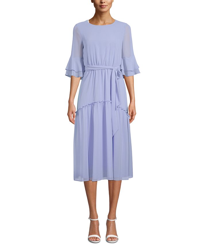 Anne Klein Ruffled A-Line Dress - Macy's