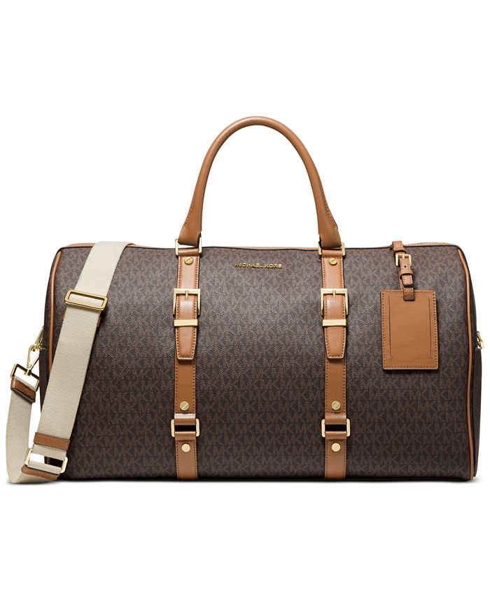 Michael Kors Signature Bedford Legacy Leather Weekender Bag & Reviews -  Handbags & Accessories - Macy's